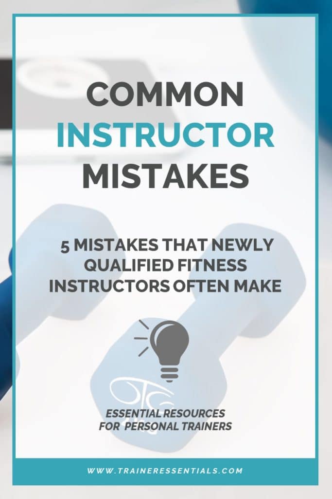 Common Instructor Mistakes Pinterest