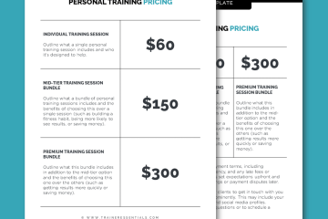 Personal Training Pricing Templates Tile